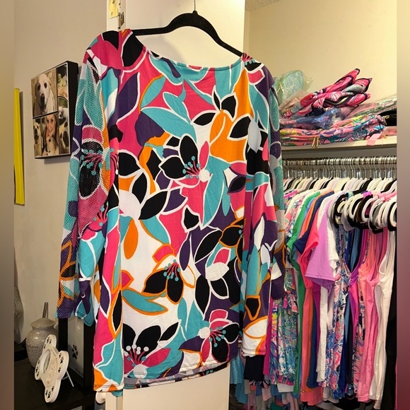 💘NWOT Ruby Rd. Netted Accent Top💘 - Picture 13 of 13